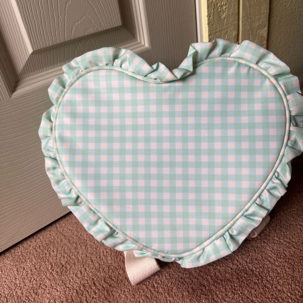 Stoney Clover Lane Pastel Picnic Mint Chip Heart Backpack